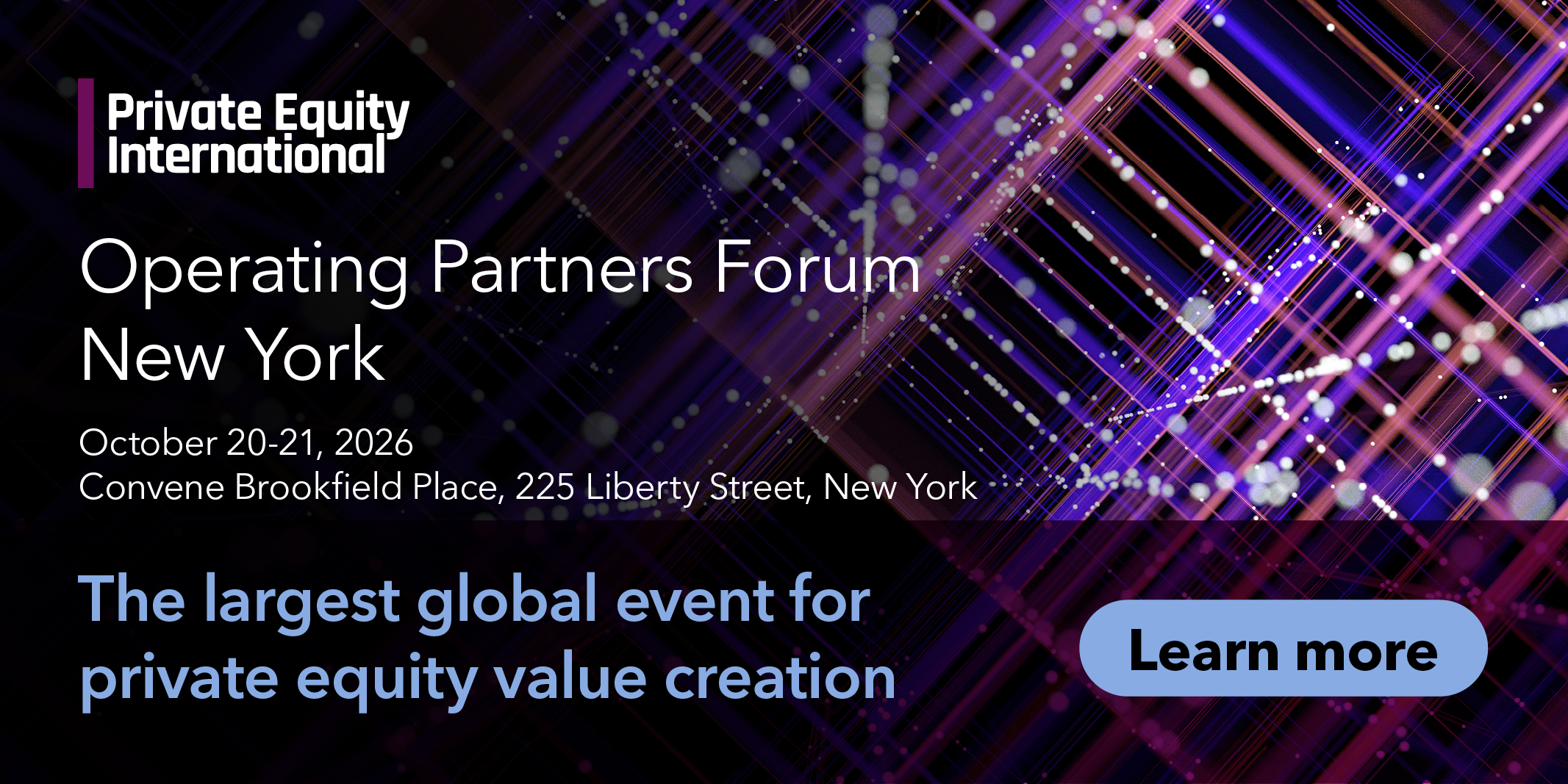 Operating Partners Forum | New York | Oct 20-21